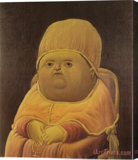 fernando botero Pope Leo X After Raphael Stretched Canvas Print / Canvas Art