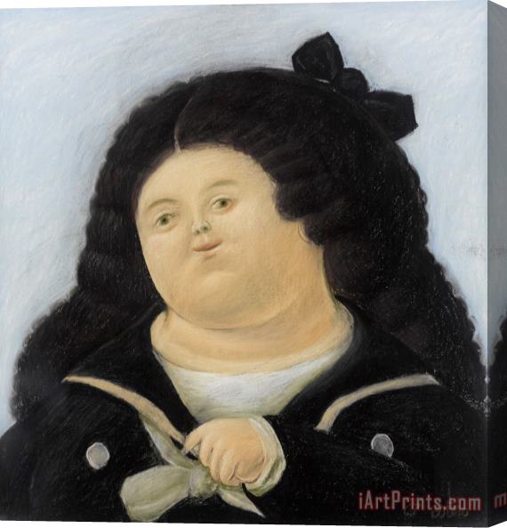 Fernando Botero Portrait of a Schoolgirl, 1967 Stretched Canvas Painting / Canvas Art