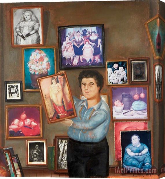Fernando Botero Portrait of Nadine Haim, 1977 Stretched Canvas Print / Canvas Art