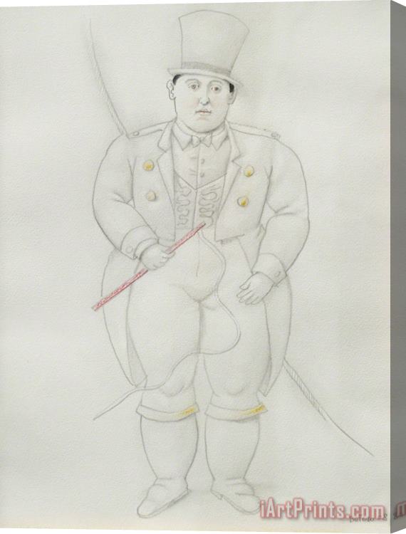 Fernando Botero Ring Master, 2008 Stretched Canvas Painting / Canvas Art
