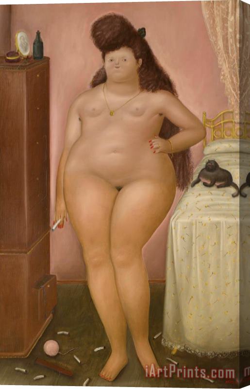 Fernando Botero Rosalba Stretched Canvas Painting / Canvas Art