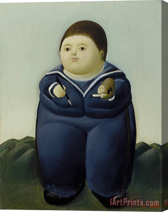 Fernando Botero Self Portrait at The Age of Four, 1966 Stretched Canvas Print / Canvas Art
