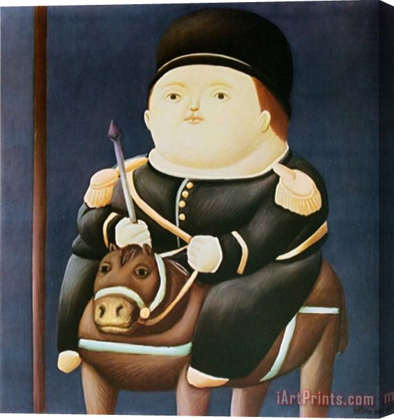 fernando botero St Georg Stretched Canvas Painting / Canvas Art