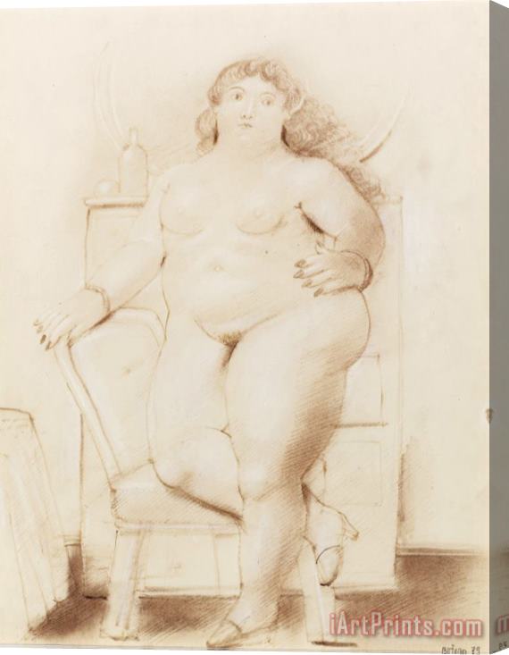 Fernando Botero Standing Woman, 1979 Stretched Canvas Print / Canvas Art