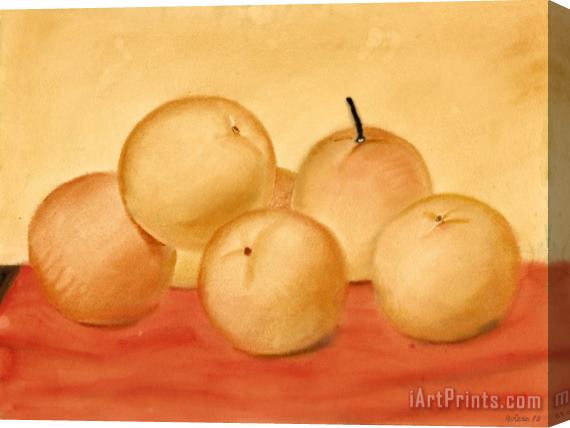 Fernando Botero Still Life with Oranges, 1979 Stretched Canvas Painting / Canvas Art