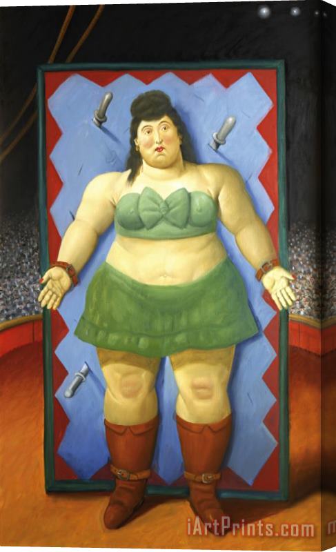 Fernando Botero Target Stretched Canvas Print / Canvas Art