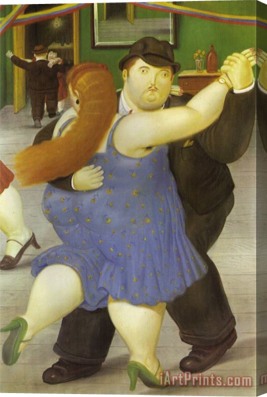fernando botero The Dancers Stretched Canvas Print / Canvas Art