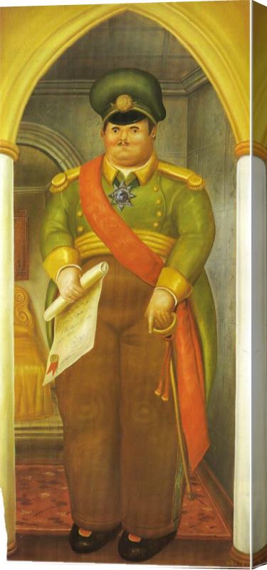 fernando botero The Palace 2 Stretched Canvas Print / Canvas Art