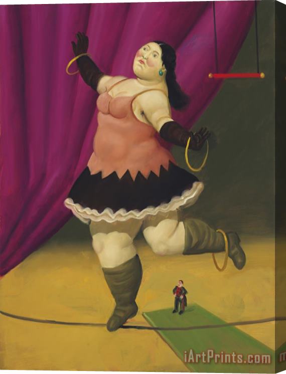 Fernando Botero Tightrope Walker, 2007 Stretched Canvas Painting / Canvas Art