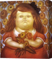 La Muñeca Artwork by Fernando Botero Oil Painting & Art Prints on canvas  for sale