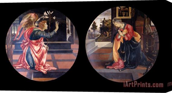 Filippino Lippi Annunciation Stretched Canvas Painting / Canvas Art