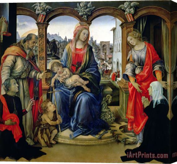 Filippino Lippi Madonna and Child Stretched Canvas Painting / Canvas Art