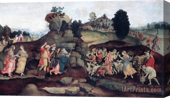 Filippino Lippi Moses Brings Forth Water Out of The Rock Stretched Canvas Print / Canvas Art