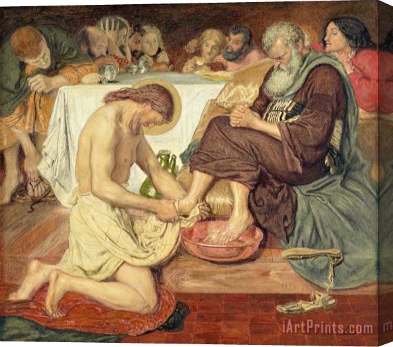 Ford Madox Brown Jesus Washing Peter's Feet Stretched Canvas Print / Canvas Art