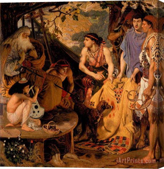 Ford Madox Brown The Coat of Many Colours Stretched Canvas Print / Canvas Art
