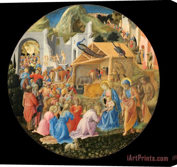 Fra Angelico and Fra Filippo Lippi The Adoration of The Magi Stretched Canvas Print / Canvas Art