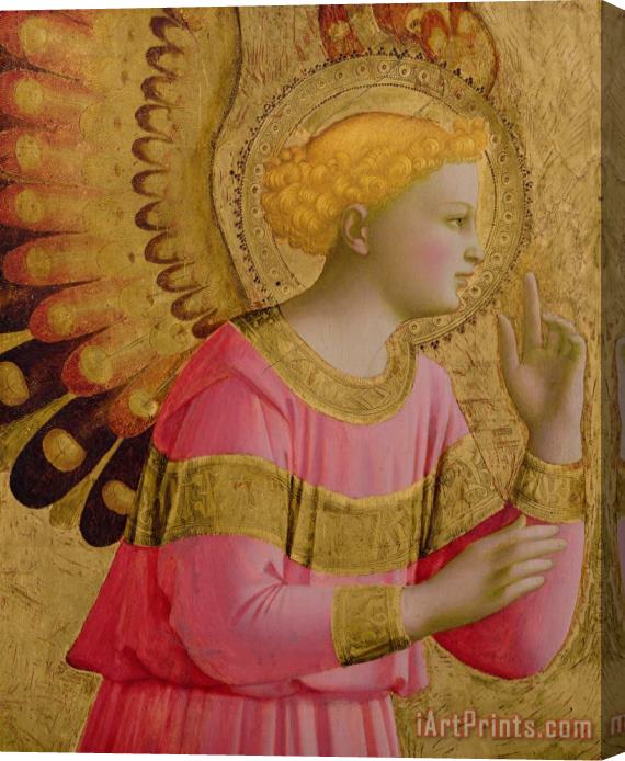 Fra Angelico Annunciatory Angel Stretched Canvas Painting / Canvas Art