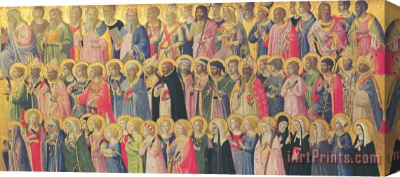 Fra Angelico The Forerunners Of Christ With Saints And Martyrs Stretched Canvas Print / Canvas Art
