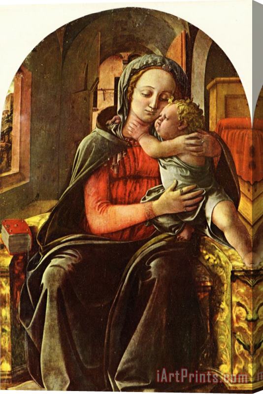 Fra Filippo Lippi Madonna Enthroned Stretched Canvas Print / Canvas Art