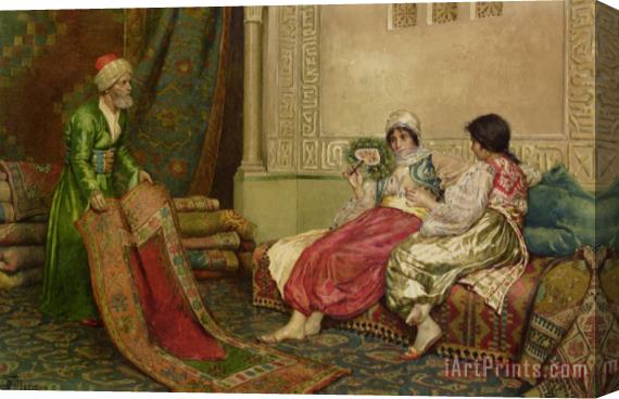 Francesco Ballesio The Carpet Seller Stretched Canvas Painting / Canvas Art