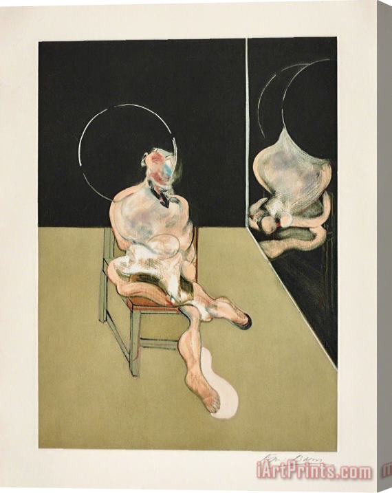 Francis Bacon Seated Figure (after, Study for a Portrait 1981), 1983 Stretched Canvas Painting / Canvas Art
