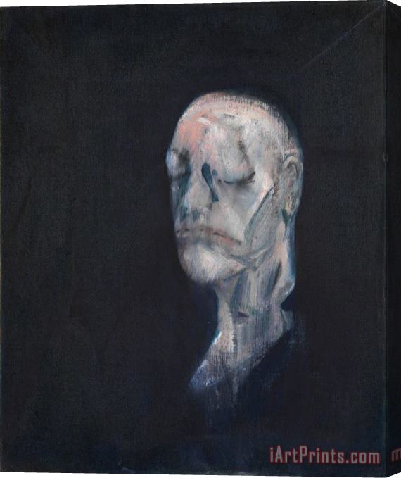 Francis Bacon Study for Portrait II (after The Life Mask of William Blake), 1955 Stretched Canvas Print / Canvas Art