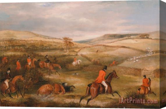 Francis Calcraft Turner The Berkeley Hunt, 1842 The Chase Stretched Canvas Print / Canvas Art