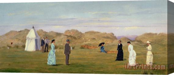Francis Powell Hopkins Ladies Match At Westward Ho Stretched Canvas Painting / Canvas Art