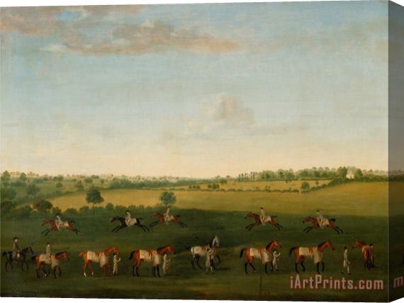 Francis Sartorius Sir Charles Warre Malet's String of Racehorses at Exercise Stretched Canvas Print / Canvas Art