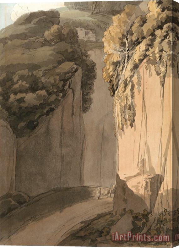 Francis Swaine Entrance to The Grotto at Posilippo, Naples Stretched Canvas Painting / Canvas Art