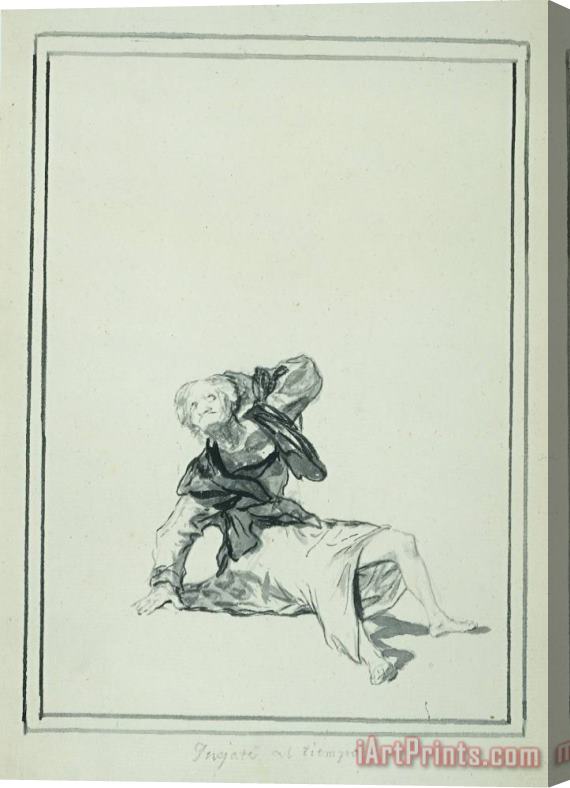 Francisco De Goya Accuse The Time Stretched Canvas Print / Canvas Art