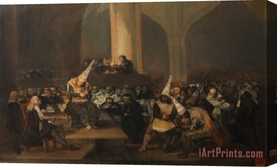 Francisco De Goya Escena De Inquisicion Stretched Canvas Print / Canvas Art