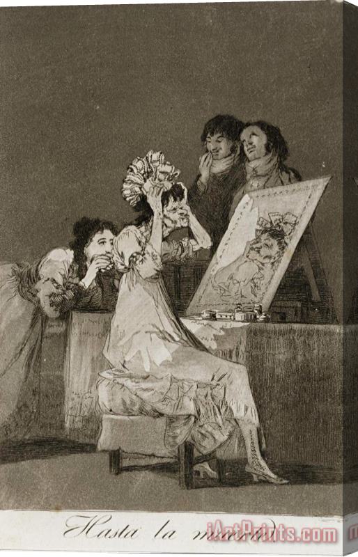 Francisco De Goya Hasta La Muerta Stretched Canvas Print / Canvas Art