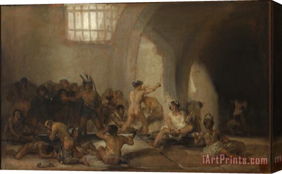 Francisco De Goya La Casa De Locos Stretched Canvas Painting / Canvas Art
