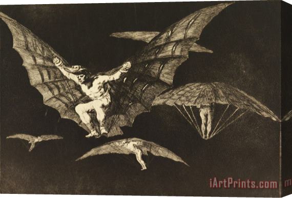 Francisco De Goya Manner of Flying, Plate 13 in Proverbs Stretched Canvas Painting / Canvas Art