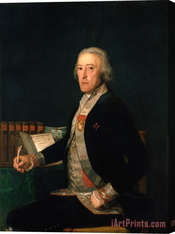 Francisco De Goya Portrait of Felix Colon De Larriategui Stretched Canvas Print / Canvas Art