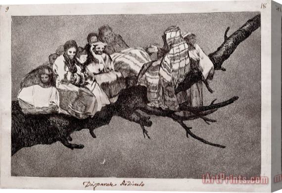 Francisco De Goya Ridiculous Folly Stretched Canvas Print / Canvas Art