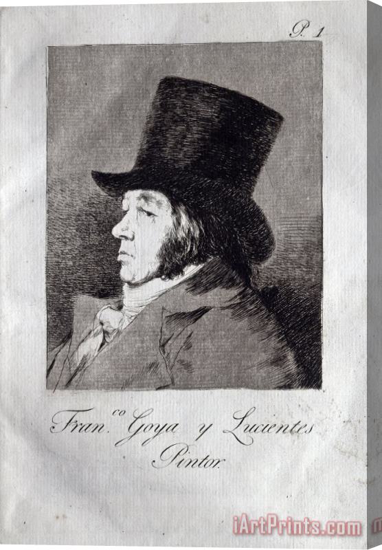 Francisco De Goya Self Portrait Stretched Canvas Print / Canvas Art