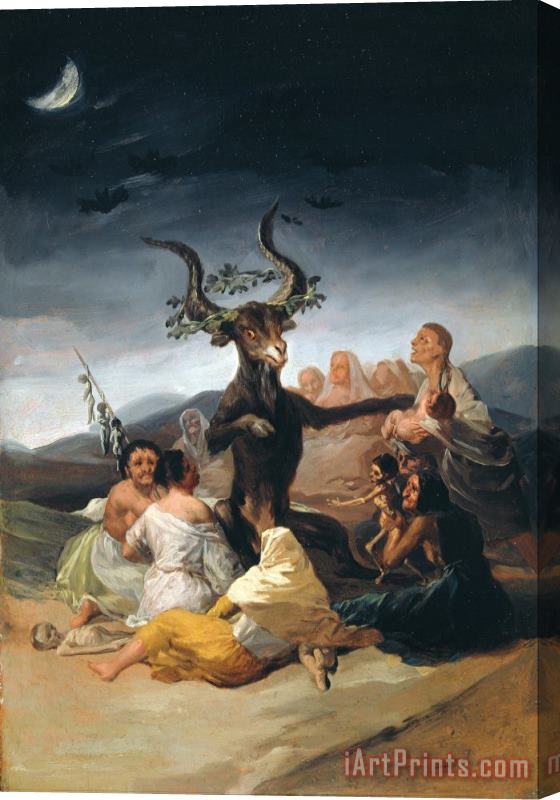 Francisco De Goya Witches Sabbath Stretched Canvas Painting / Canvas Art