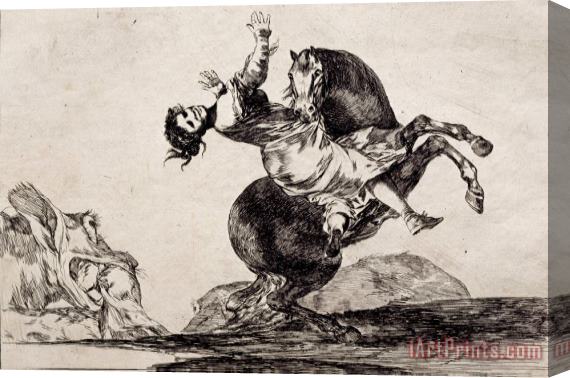 Francisco De Goya Woman Carried Off by a Horse Stretched Canvas Print / Canvas Art