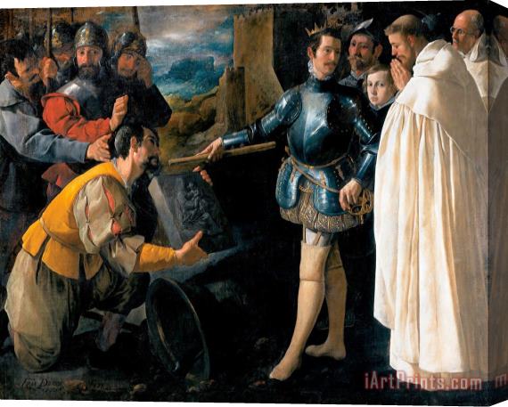 Francisco de Zurbaran Saint Peter Nolasco Recovering The Image of The Virgin Stretched Canvas Print / Canvas Art