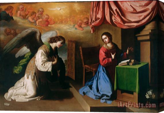 Francisco de Zurbaran The Annunciation Stretched Canvas Painting / Canvas Art