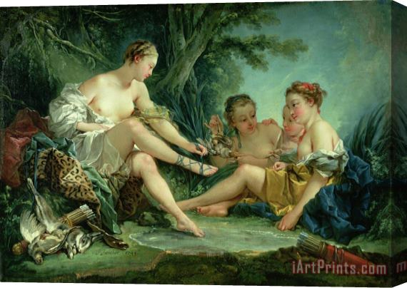 Francois Boucher Diana after the Hunt Stretched Canvas Print / Canvas Art