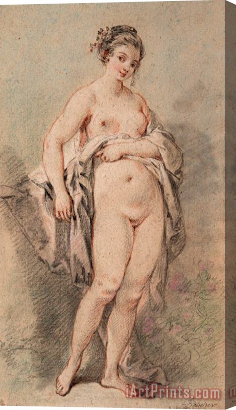 Francois Boucher Standing Nude Girl Stretched Canvas Painting / Canvas Art