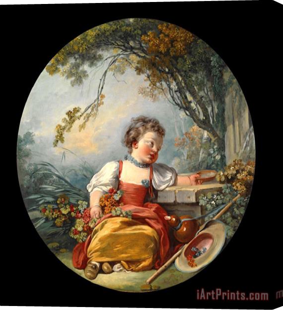 Francois Boucher The Little Pilgrim Stretched Canvas Painting / Canvas Art