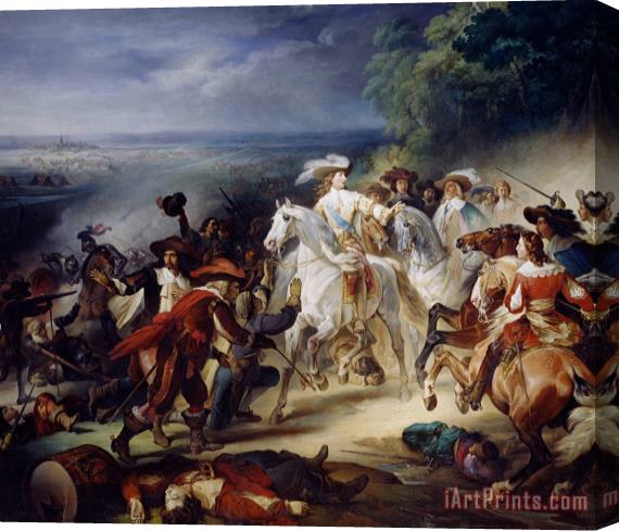 Francois Joseph Heim Battle of Rocroy Stretched Canvas Painting / Canvas Art