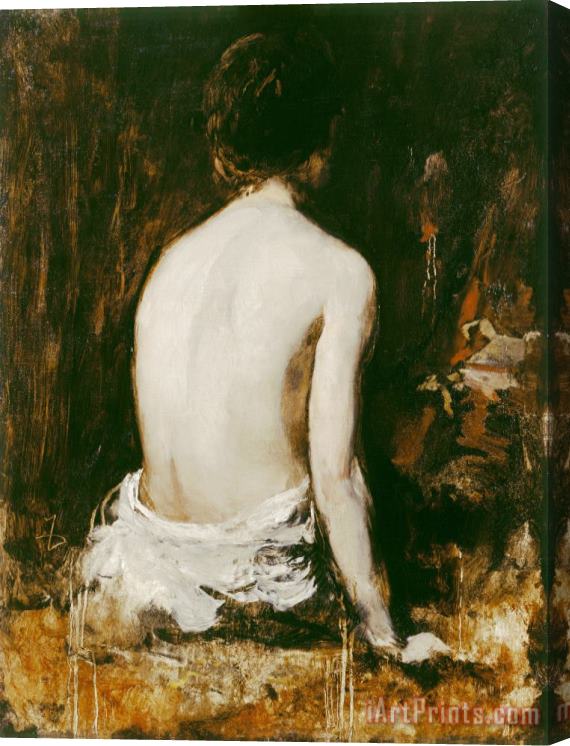 Frank Duveneck Study of a Nude Stretched Canvas Painting / Canvas Art
