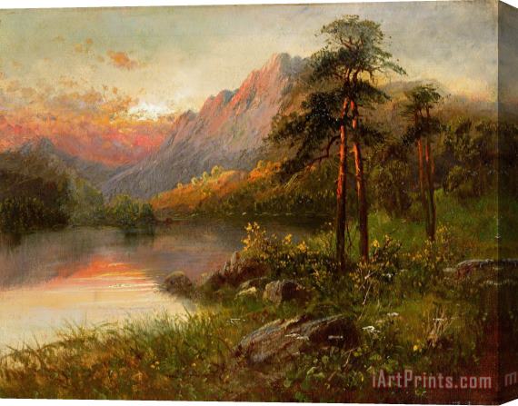 Frank Hider Highland Solitude Stretched Canvas Painting / Canvas Art