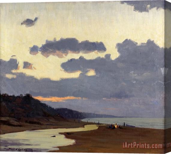 Frank V. Dudley A Stormy Evening Stretched Canvas Print / Canvas Art