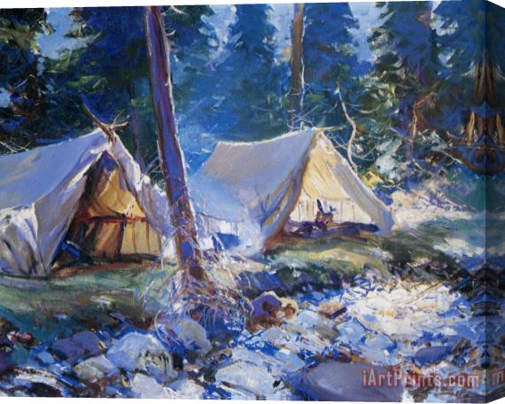 Frank Weston Benson The Camp Stretched Canvas Print / Canvas Art